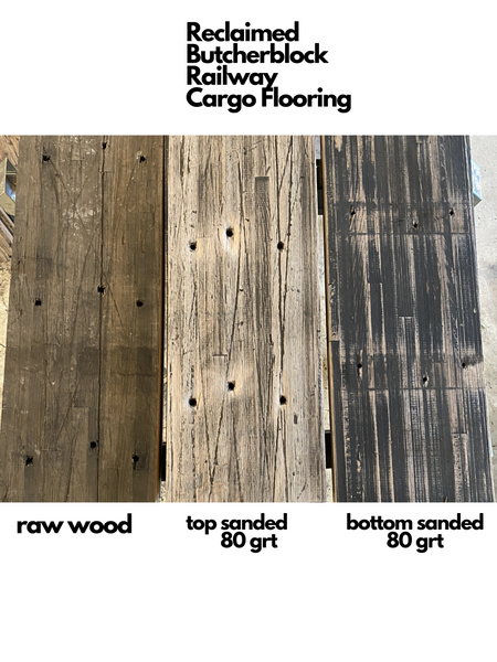 Reclaimed Butcherblock Railway Cargo Flooring - Nashville, TN