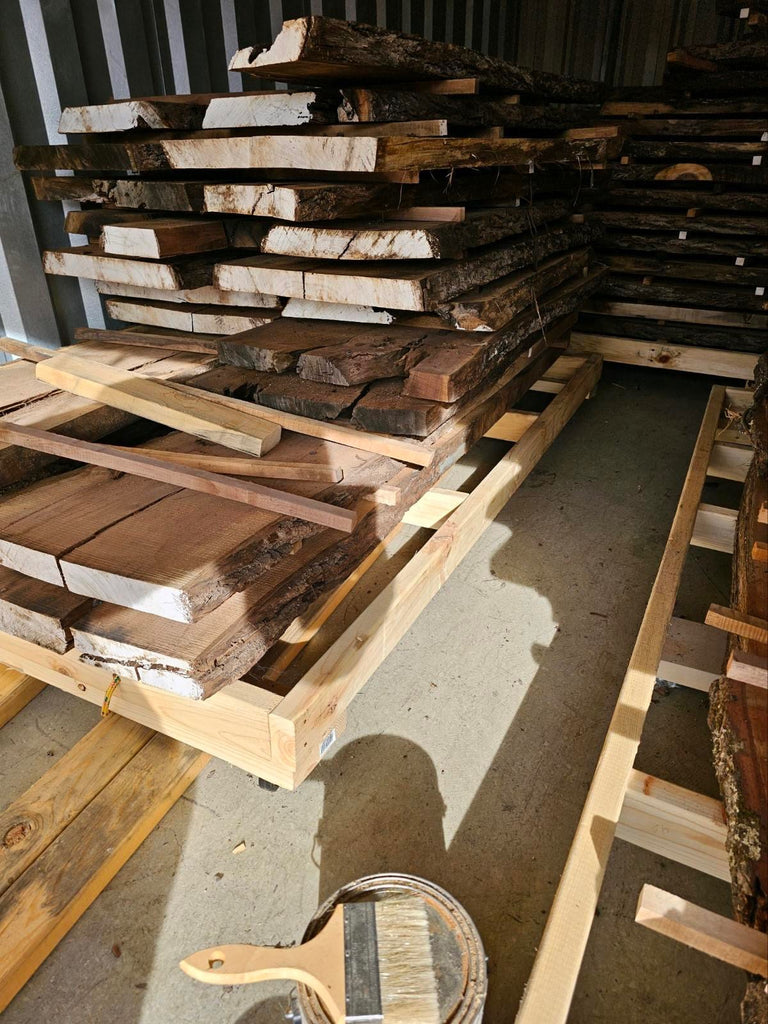 Walnut Live Edge Slabs Great For Epoxy Table