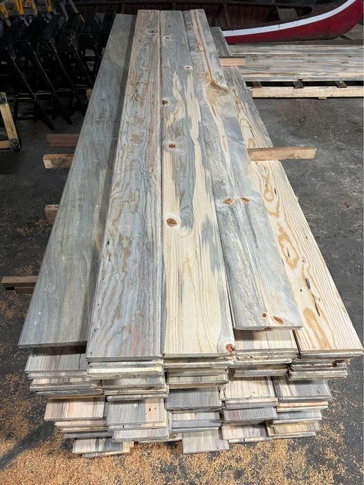 Reclaimed Pine | California Blue Wormy Sugar Pine, Tongue and Groove ￼