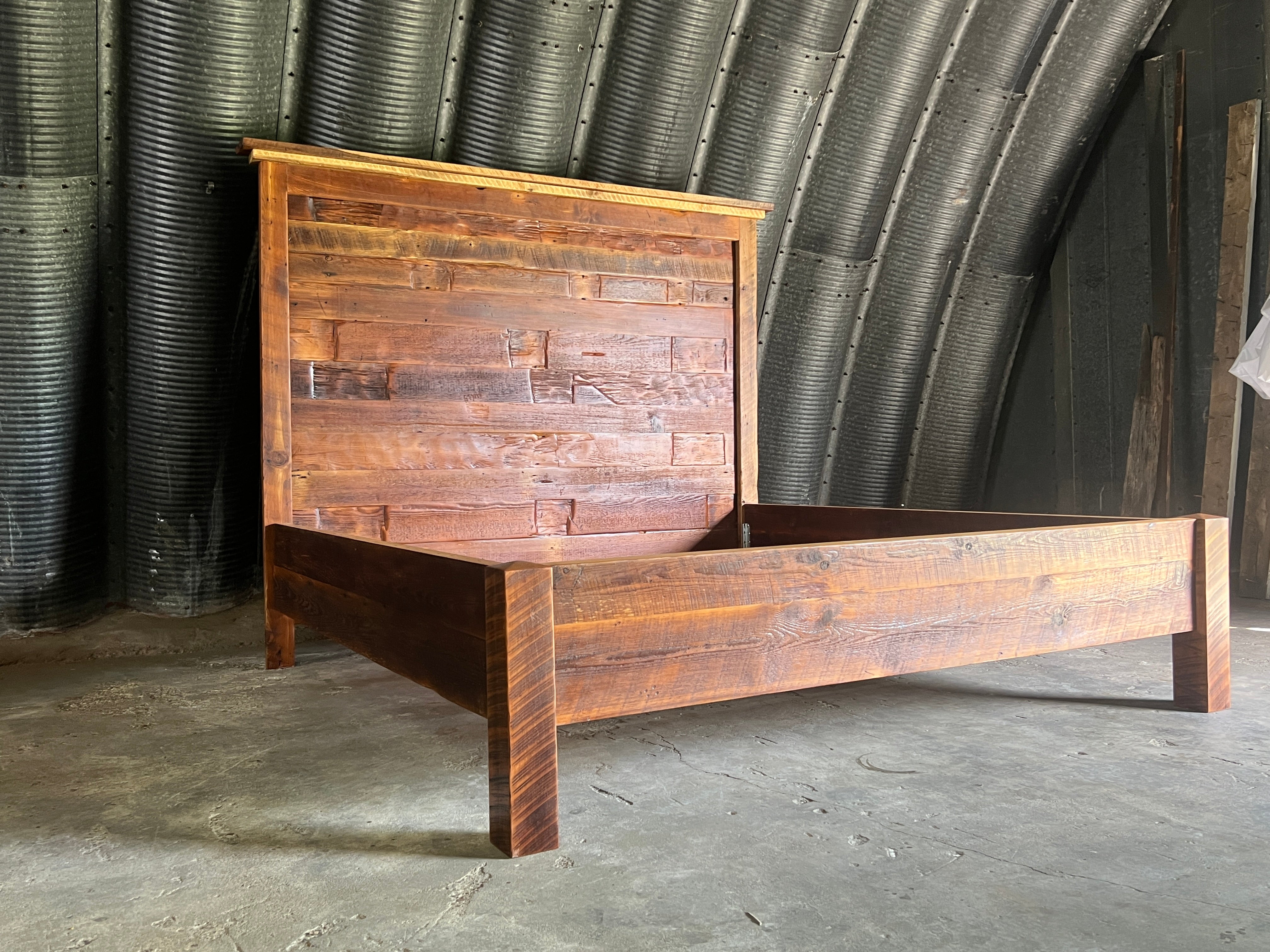 Reclaimed Wood Bed - Sons of Sawdust