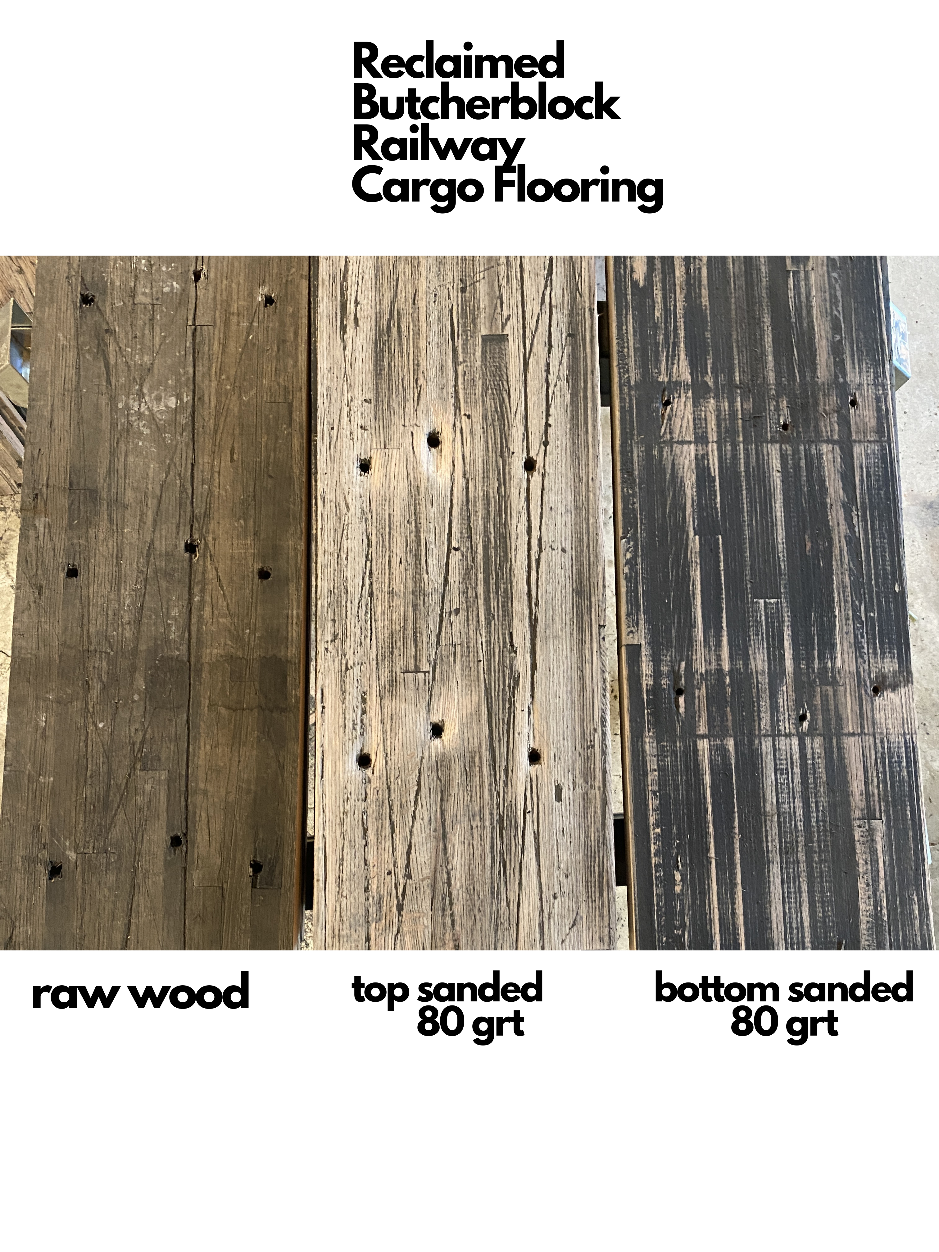 Reclaimed Butcherblock Railway Cargo Flooring - Nashville Reclaimed Butcherblock Railway Cargo Flooring - Nashville