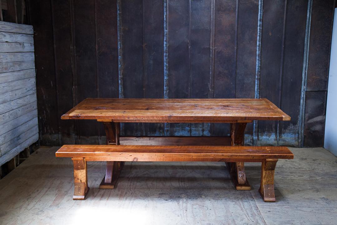 wooden trellis table Table